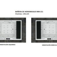 BAÑERA DE HIDROMASAJE MW-211 - Imagen 18